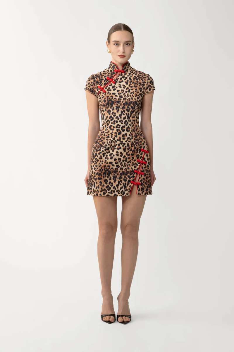 Iris Print Mini Dress